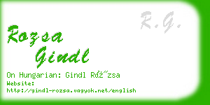 rozsa gindl business card